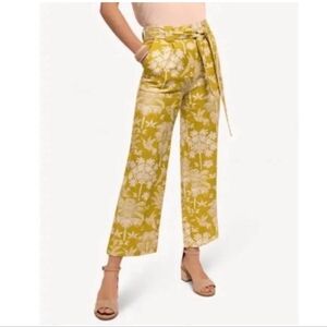 Spartina 449 Lawton Linen Pants size 2 in Marion's Social Green Tropical Print